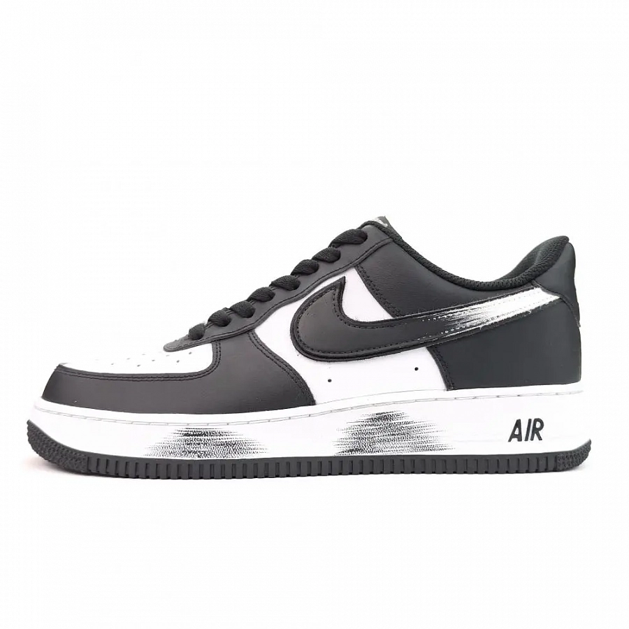 Nike Air Force 1 Cool Black Knight Cushioning, Wear Resistant Low top Skateboard Shoes Unisex Black White купить в интернет-магазине Yoocart с быстрой доставкой по России.