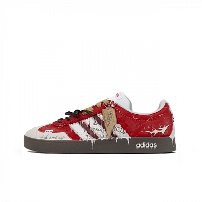 Adidas Vl Court Classic Skateboard Shoes Unisex Low top Red/White