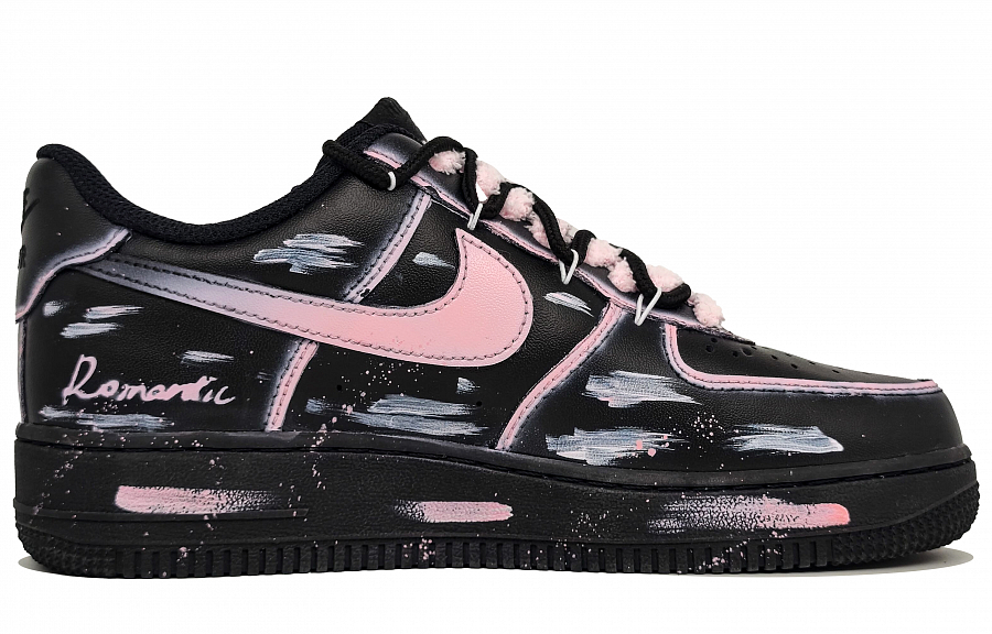 Nike Air Force 1 Abrasion Resistant Low top Skateboard Shoes Unisex Black Pink купить в интернет-магазине Yoocart с быстрой доставкой по России.
