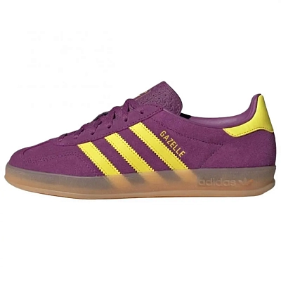Adidas Originals GAZELLE INDOOR Low top German Army Trainers Women's Purple