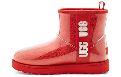 UGG Classic Clear Mini Large Logo Fleece Lined Women's