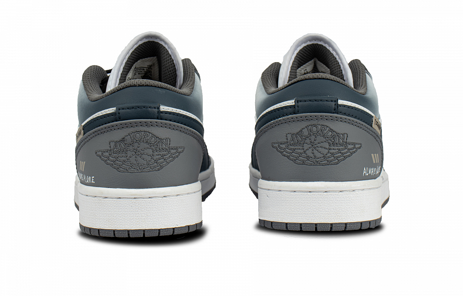 Jordan Air Jordan 1 Abrasion Resistant Low top Vintage Basketball Shoes Unisex Dark Blue купить в интернет-магазине Yoocart с быстрой доставкой по России.