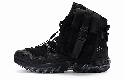 SALOMON ACS + 811 Manufacturing Slip-Resistant Mid-Top Outdoor Shoes Unisex Black