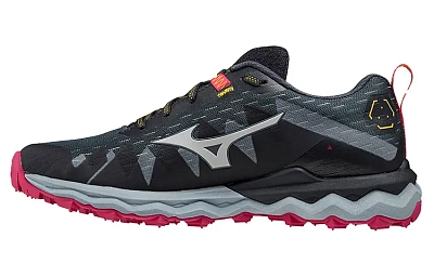 Mizuno Wave Daichi 6 Abrasion Resistant Low Top Running Shoes Women's Black Red