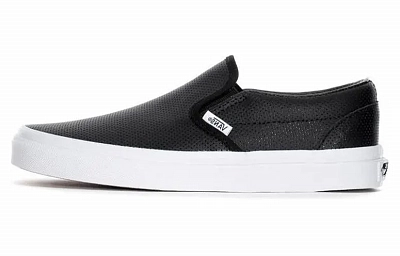 Vans Slip On Perforated Leather 'Black'