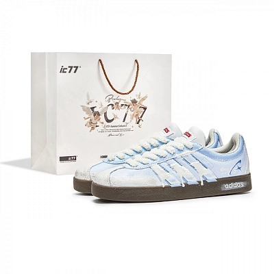 Adidas Neo VL Court Lifestyle Low Top Skateboard Shoes Unisex White Blue