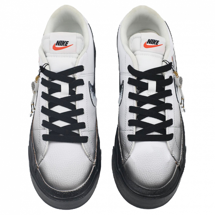 Nike Court Legacy Cushioning, Wear Resistant Low top Skateboard Shoes Unisex Black White купить в интернет-магазине Yoocart с быстрой доставкой по России.