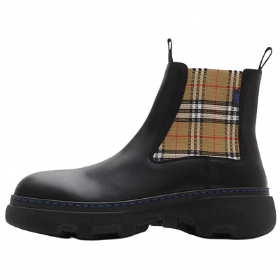 Burberry Creeper Short Chelsea Boots Women's Black