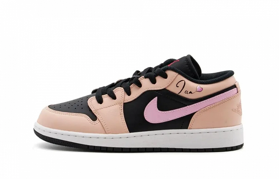 Jordan Air Jordan 1 Pink Heartbeat Cushioning, Wear Resistant Low top Vintage Basketball Shoes Unisex Pink купить в интернет-магазине Yoocart с быстрой доставкой по России.
