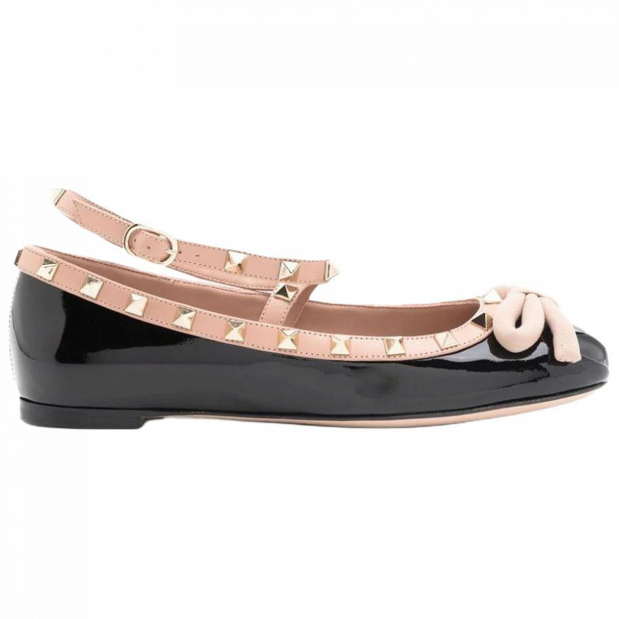 Valentino Garavani Rockstud Round Toe Ballerina Shoes Women's купить в интернет-магазине Yoocart с быстрой доставкой по России.