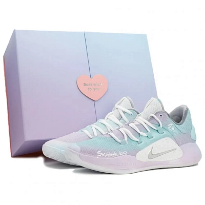 Nike Hyperdunk X Sea Salt Bubble Box Included Low top Basketball Shoes Men's Blue Purple