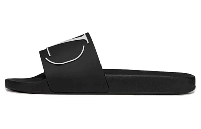Valentino Vlogo Slide Slippers Men's Black