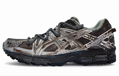 Asics Gel Kahana 8 Shock Absorbers Slip Resistant Abrasion Resistant Low Top Running Shoes Men's Silver Brown Black