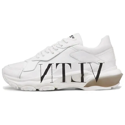 Valentino Bounce Vltn Low Top Chunky Sneakers Women's White Asian Version