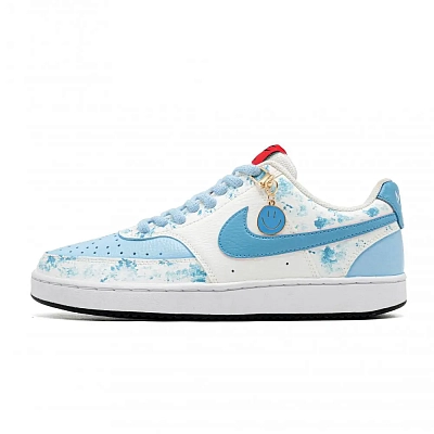 Nike Court Vision 1 Abrasion Resistant Low top Skateboard Shoes Men's Blue