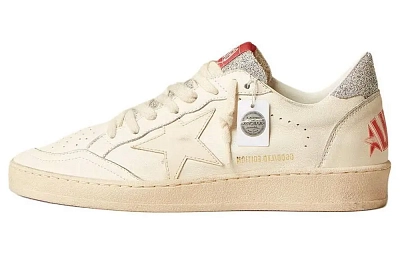 Golden Goose Ball Star Low Top Skateboard Shoes Men's Beige