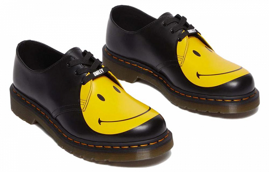 Dr. Martens Dr.Martens 1461 Smiley Smooth Leather Oxford Shoes 'Black Yellow' Women's купить в интернет-магазине Yoocart с быстрой доставкой по России.