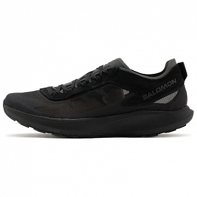 SALOMON Anti Slip Wear Resistant Low Top Running Shoes Men's Black