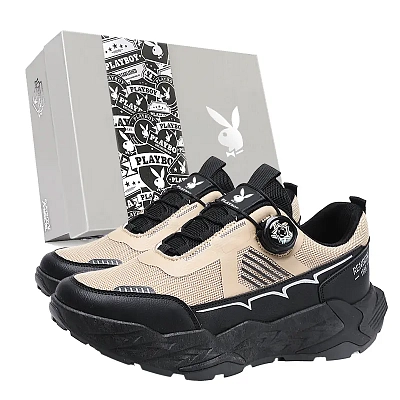 Playboy Slip Resistant, Abrasion Resistant, Breathable, Height Increasing, Lightweight Low Top Casual Shoes Men's