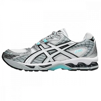 Asics GEL Nimbus 10.1 Abrasion Resistant Low top Casual Running Shoes Unisex White Gray