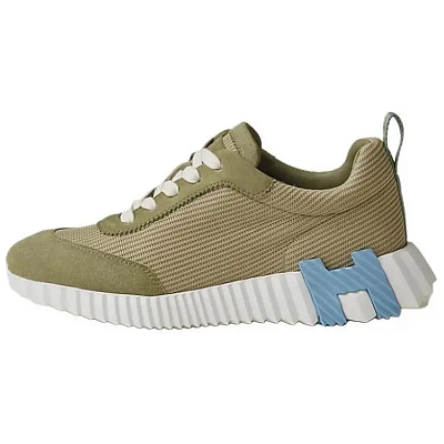 HERMES Bouncing Low top Casual Shoes Women's Celadon Green