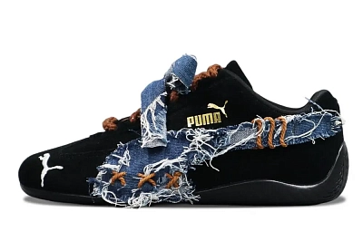 PUMA Speedcat Collection Abrasion Resistant Low Top Casual Shoes Unisex Black Blue
