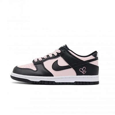 Nike Dunk Sweetheart Abrasion Resistant Low top Skateboard Shoes Unisex Black Pink
