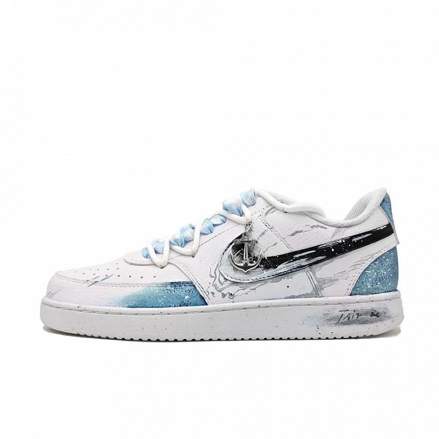 Nike Court Vision 1 Cangming's Tear Abrasion Resistant Low top Skateboard Shoes Men's Blue купить в интернет-магазине Yoocart с быстрой доставкой по России.