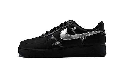 Nike Air Force 1 Skateboard Shoes Unisex Low top Black/Silver