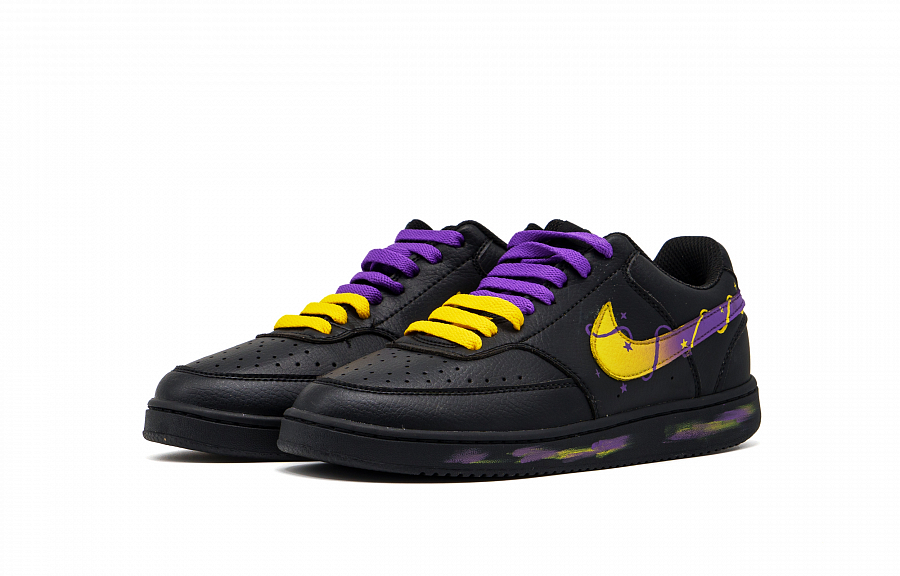 Nike Court Vision Abrasion Resistant Low top Skateboard Shoes Unisex Yellow Purple Black купить в интернет-магазине Yoocart с быстрой доставкой по России.