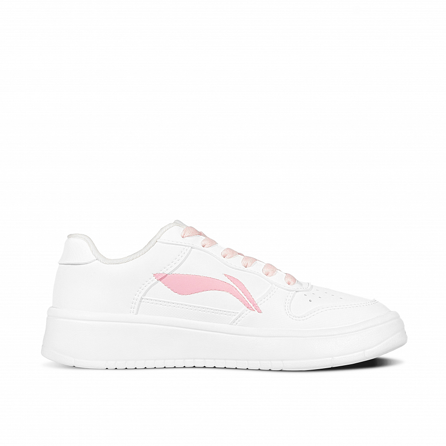 LiNing Pontoon Boats Slip Resistant, Abrasion Resistant, Breathable Low top Skateboard Shoes Women's Pink White купить в интернет-магазине Yoocart с быстрой доставкой по России.