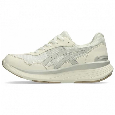 Asics Low Top Casual Running Shoes Women's Gray Beige