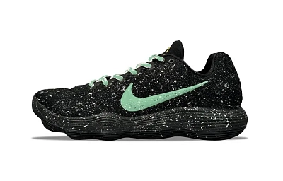 Nike Hyperdunk 2017 YDCC Firefly Baby's Breath Abrasion Resistant Low top Basketball Shoes Unisex Black Green