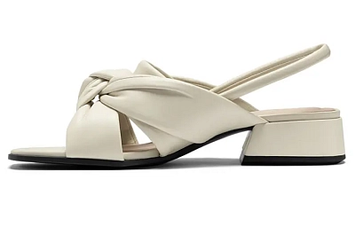 Ecco Elevate Squared Plastic Ya Square Head Series Fashion Sandal Women's Lime Gray