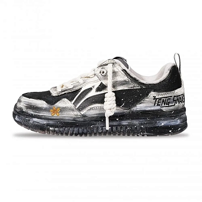 LINING Qingyun Skateboard Shoes Men's Low top Black