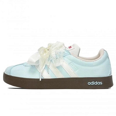 Adidas Slip Resistant Shock Absorbers With Abrasion Resistant Properties Low top Skateboard Shoes Unisex Blue White