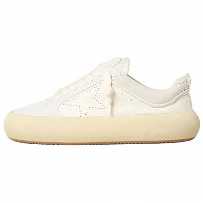 Golden Goose Space Star Low Top Skateboard Shoes Men's White