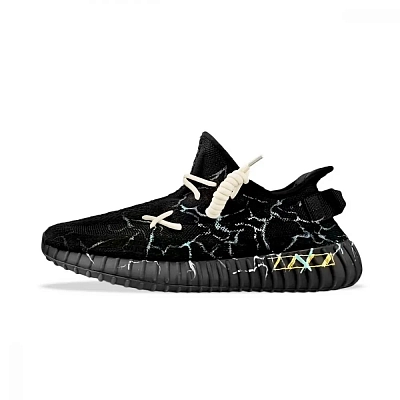 Adidas Originals Yeezy Boost 350 V2 Low top Casual Shoes Unisex Black Blue