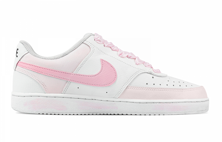 Nike Court Vision 1 Heartbeat Combat Abrasion Resistant Low top Skateboard Shoes Men's Pink White купить в интернет-магазине Yoocart с быстрой доставкой по России.