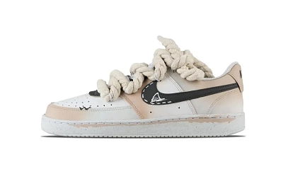 Nike Court Vision 1 Fall Winter Sleep Abrasion Resistant Low top Skateboard Shoes Men's White Pink