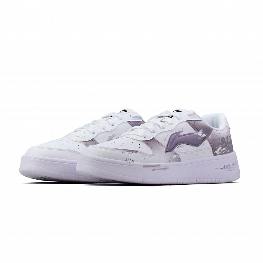 LiNing Pontoon Boats Slip Resistant, Breathable, Height Increasing Low top Skateboard Shoes Women's Light Purple купить в интернет-магазине Yoocart с быстрой доставкой по России.