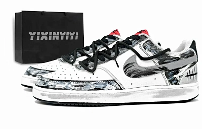 Nike Court Vision 1 Abrasion Resistant Low Top Skateboard Shoes Men's Black White