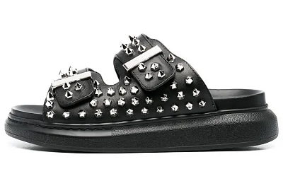 Alexander McQueen Slide Slippers Women's Black
