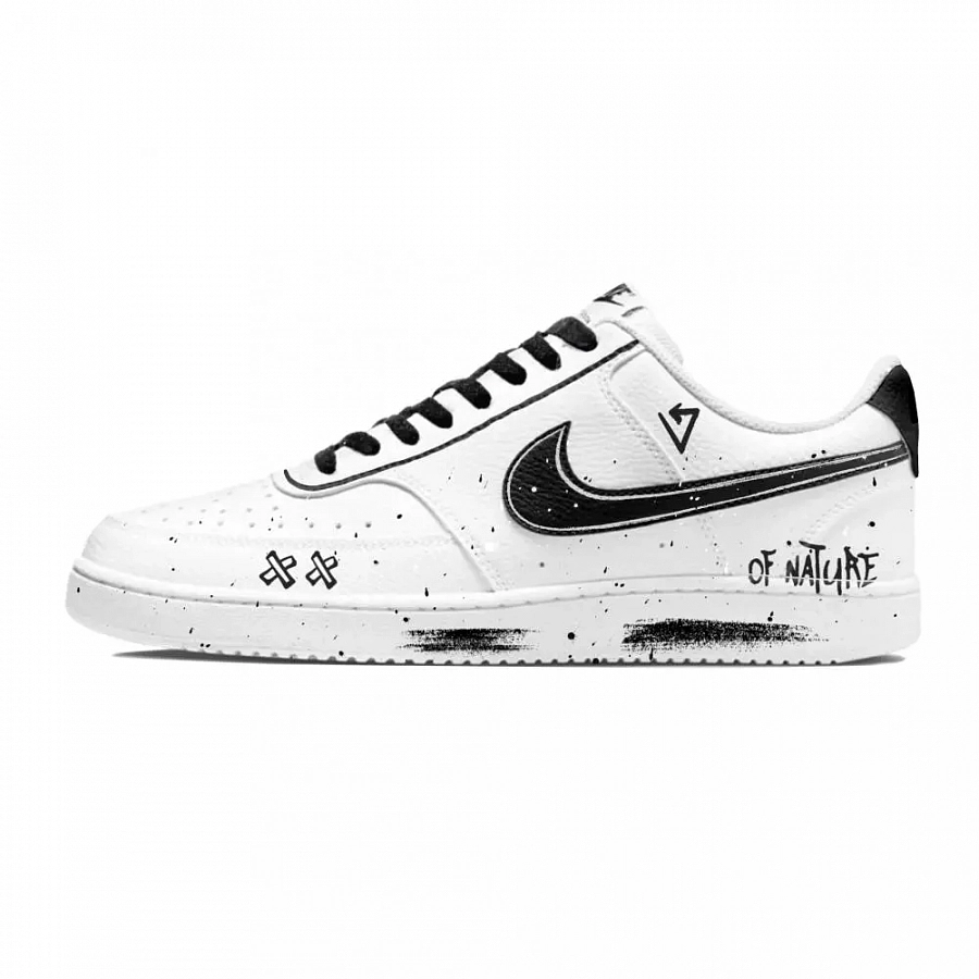 Nike Court Vision 1 Low Top Skateboard Shoes Men's Black White купить в интернет-магазине Yoocart с быстрой доставкой по России.