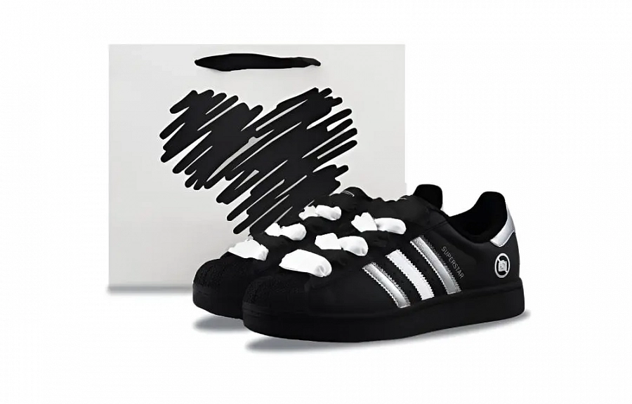 Adidas Originals Superstar 2 Abrasion Resistant Low top Skateboard Shoes Unisex Black Silver купить в интернет-магазине Yoocart с быстрой доставкой по России.