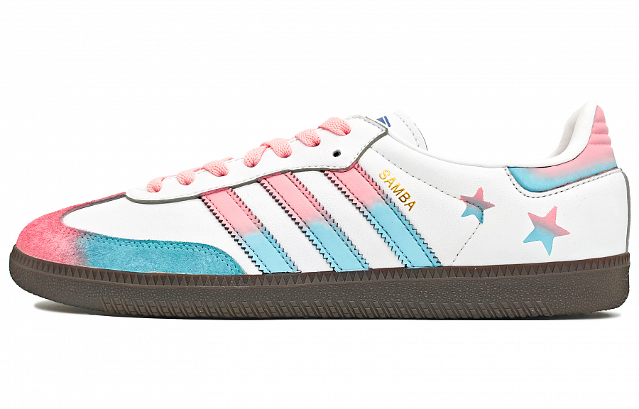 Adidas Originals SAMBA OG Low top German Army Trainers Unisex Pink Blue купить в интернет-магазине Yoocart с быстрой доставкой по России.