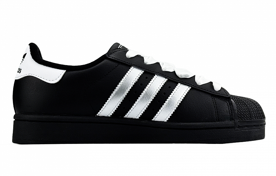 Adidas Originals Superstar 2 Cushioning, Wear Resistant Low top Skateboard Shoes Women's Black Silver купить в интернет-магазине Yoocart с быстрой доставкой по России.