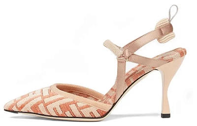 FENDI Colibrì Lite Slim Heel High Heels 8.5cm Women's Pink