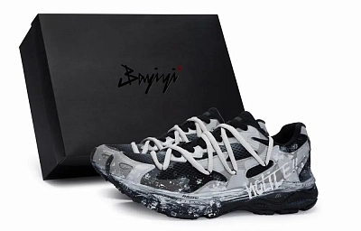 Mizuno Racer S Slip Resistant Low Top Casual Running Shoes Unisex Gray Camouflage