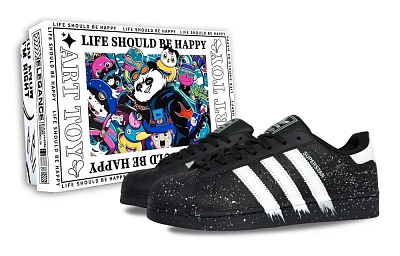 Adidas Originals SUPERSTAR Boundless, Trendy Toy Box Cushioning Low top Skateboard Shoes Unisex Black White